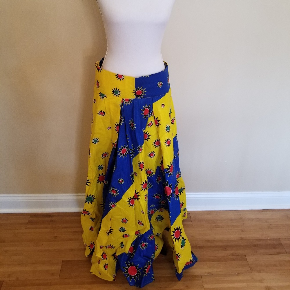 African Print Handmade Maxi Skirt